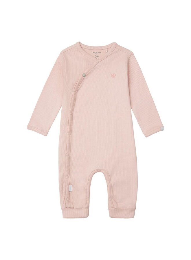 Playsuit rib nevis rose smoke