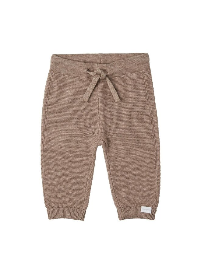 Pants knit taupe melange grover
