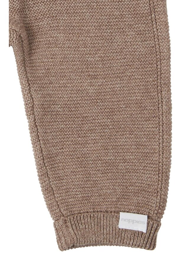 Pants knit taupe melange grover