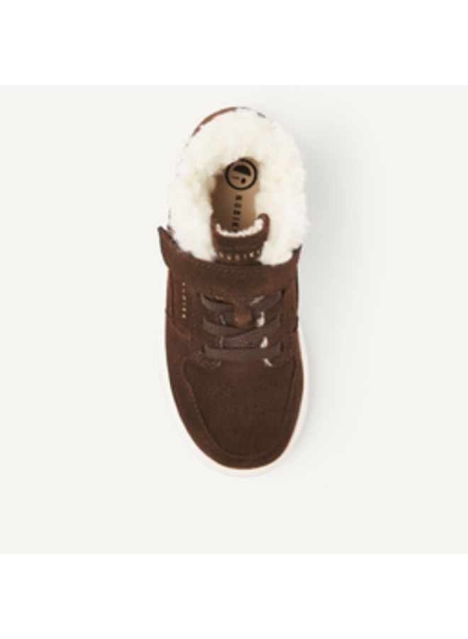 Basket Teddy JR Dk Brown Suede J02