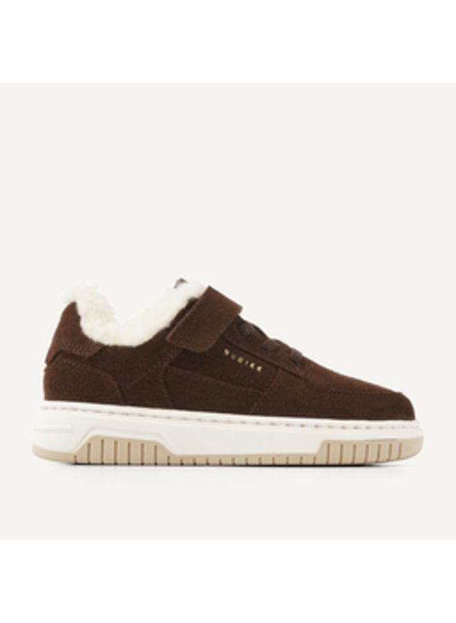 Basket Teddy JR Dk Brown Suede J02
