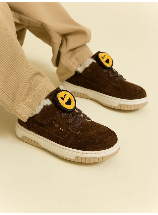 Basket Teddy JR DK Brown Suede