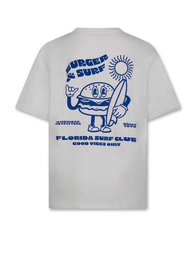 Silas t-shirt burger S26 White