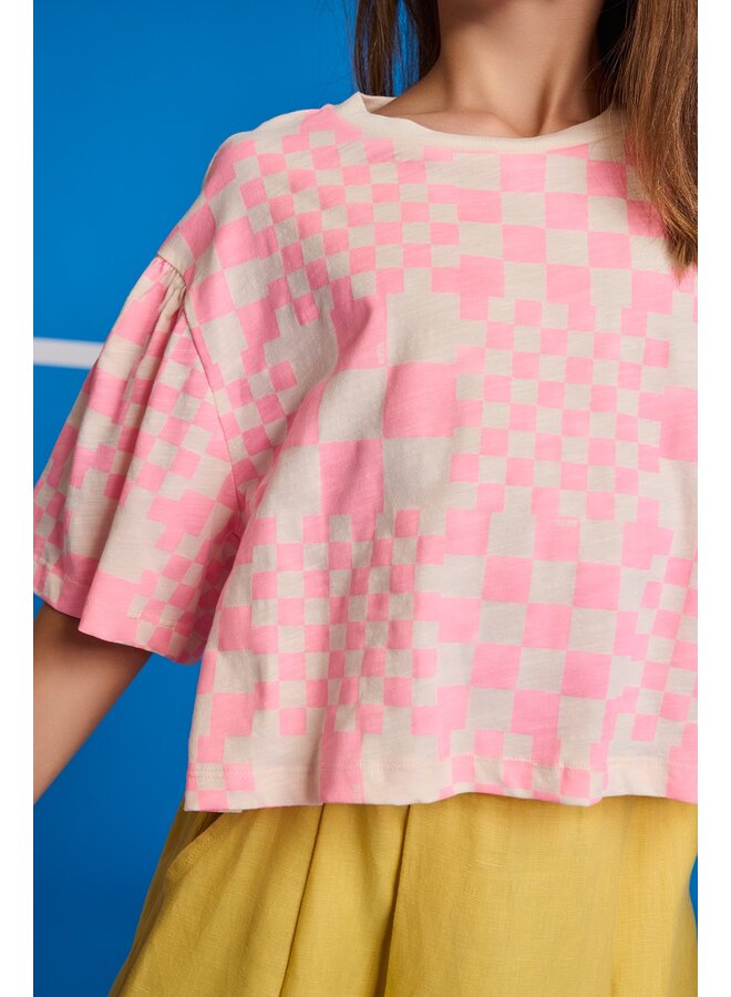 Arbi t-shirt cube S26 Soft pink