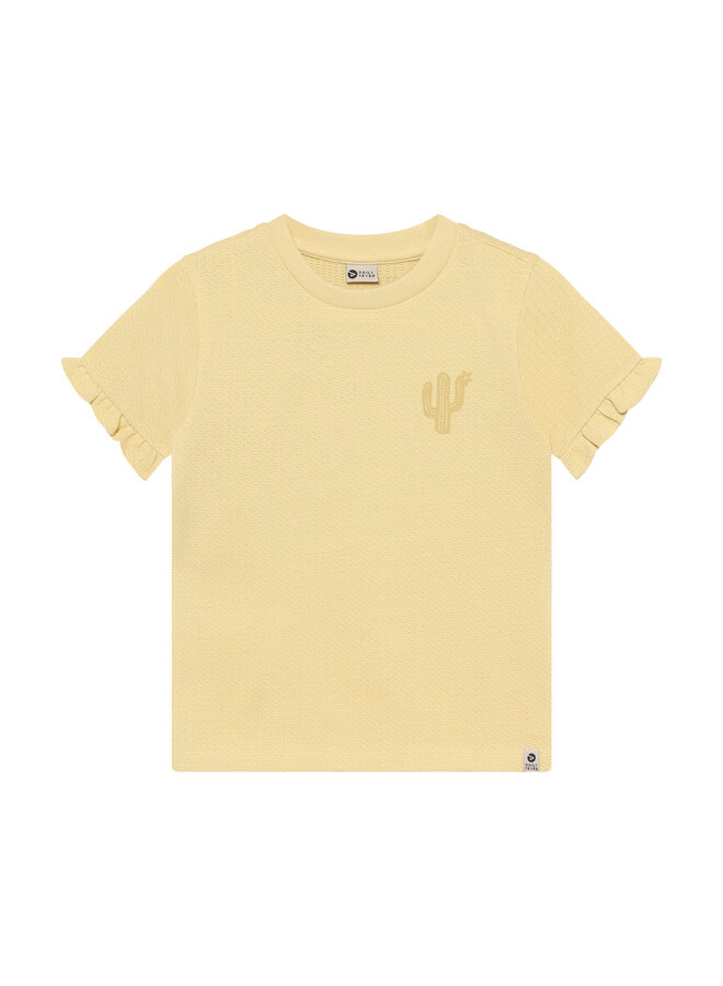 T-shirt ruffle backprint SS26