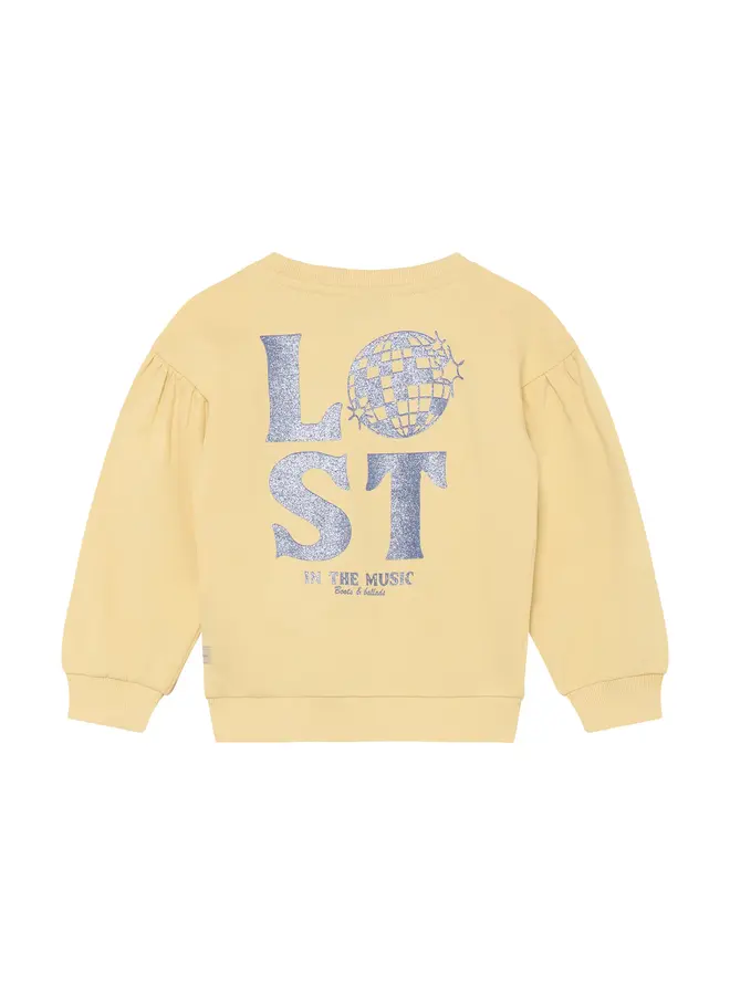 Sweater print reed yellow SS26