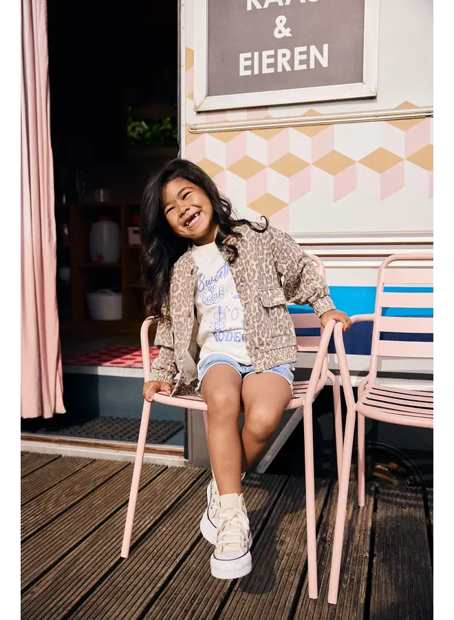 Sweat jacket print sandshell SS26