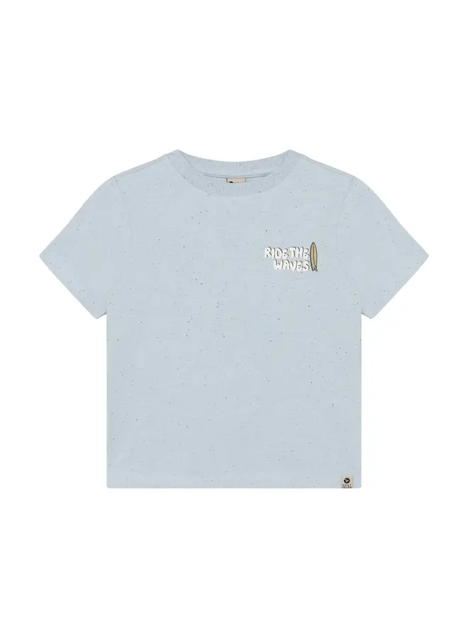 T-shirt backprint celestial blue SS26