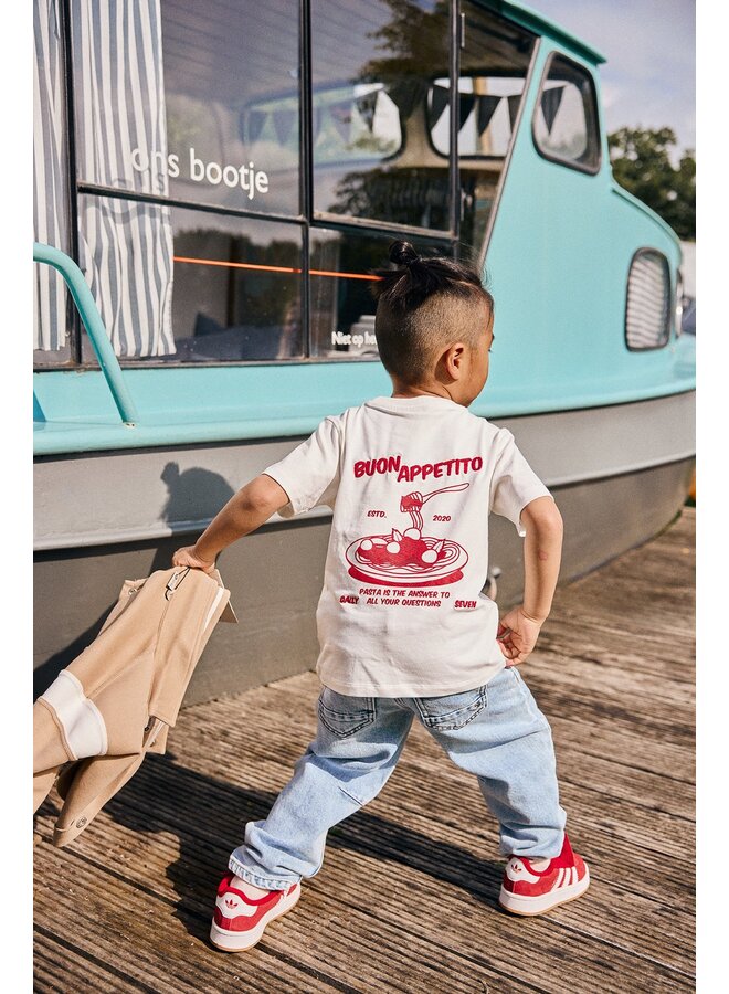 Oversized t-shirt backprint egret SS26