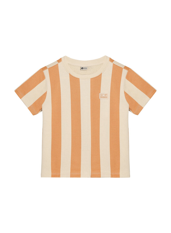 T-shirt big stripe sandstone SS26