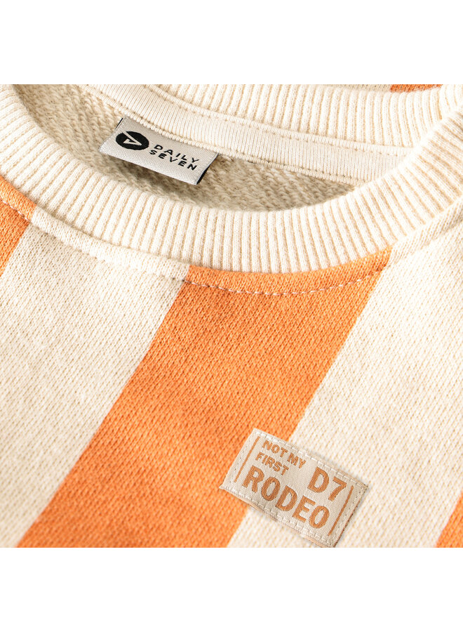 T-shirt big stripe sandstone SS26