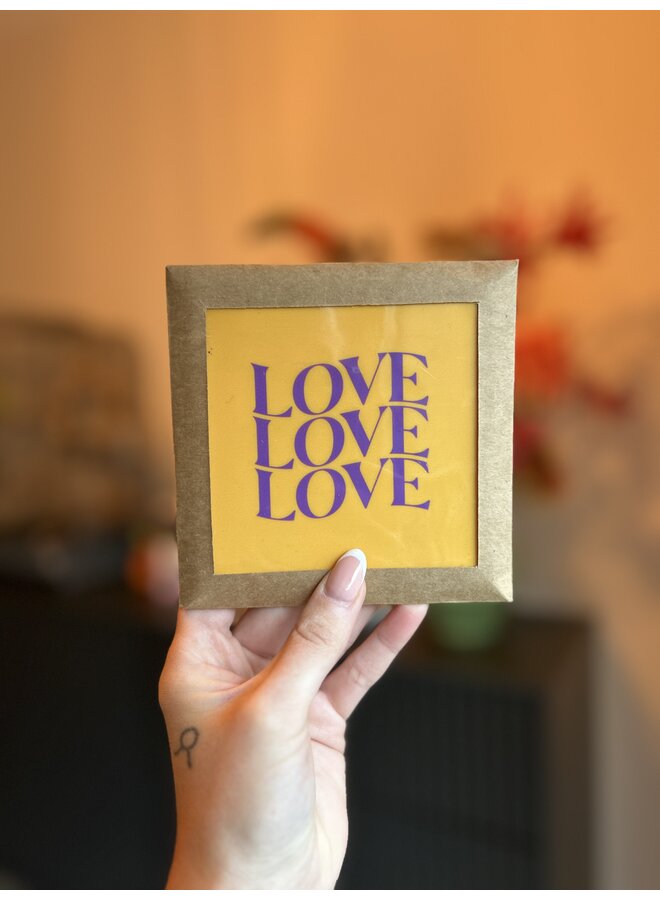 Tegeltje love, love, love