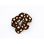 Scrunchie bruin stip