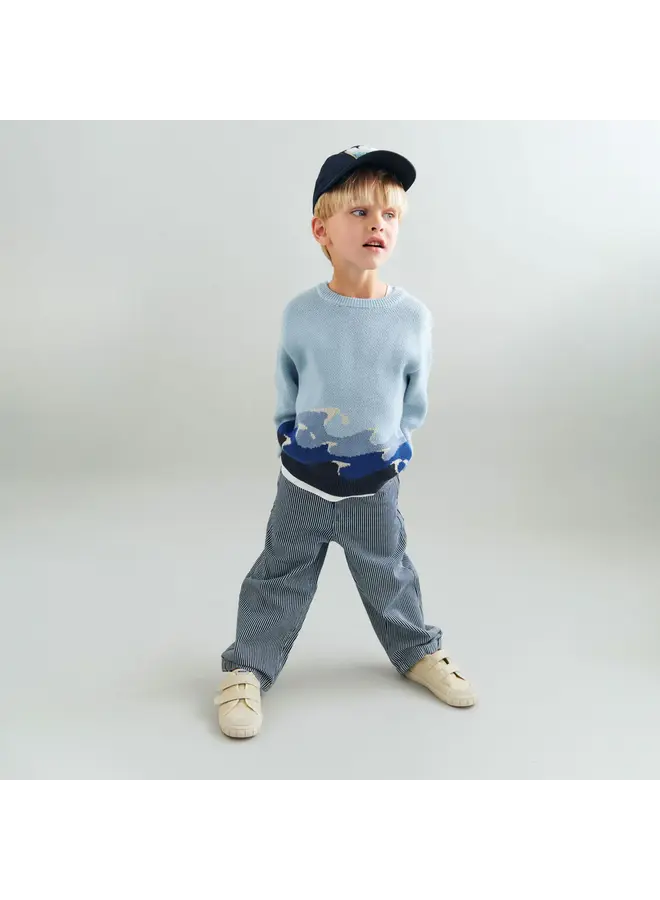 Trousers Felix Denim stripe SS26