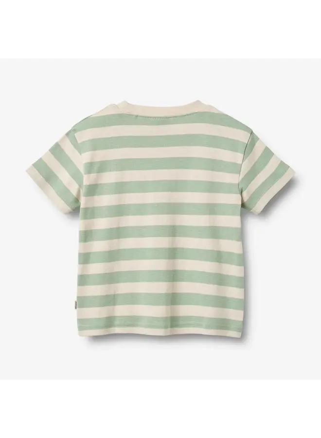 T-shirt Liam Mint stripe SS26