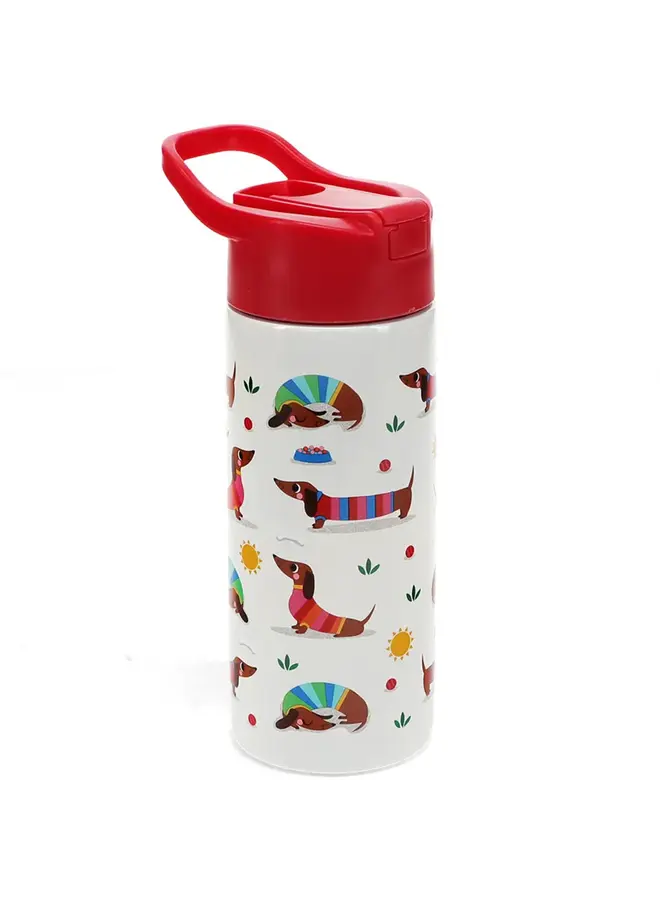 Sausage dog drinkfles RVS