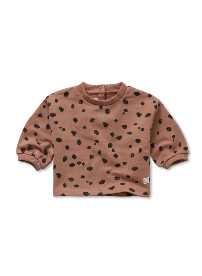 Baby Sweater Animal print Camel SS26