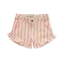 Ruffle shorts Small stripe Off-white SS26