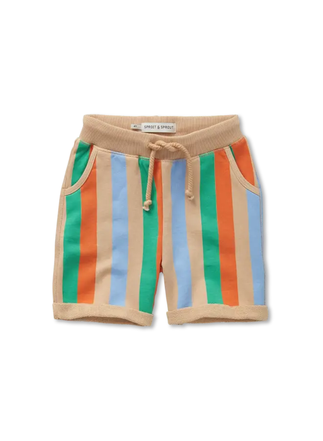 Sweat shorts Multi colour stripes Sand SS26