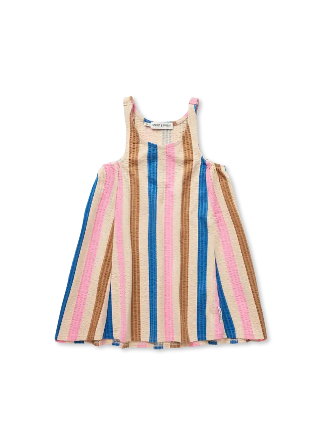Loose dress Striped Sesame SS26