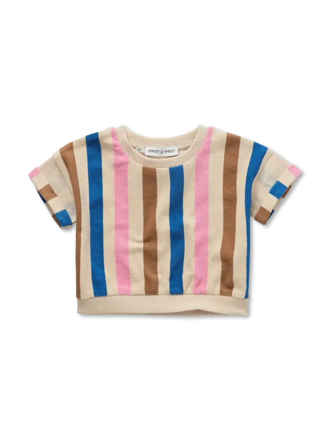 Cropped sweatshirt Stripes SS26