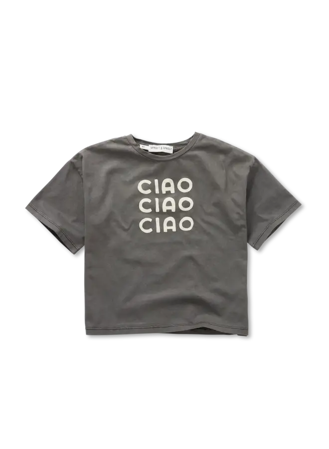 T-shirt Ciao Washed black SS26
