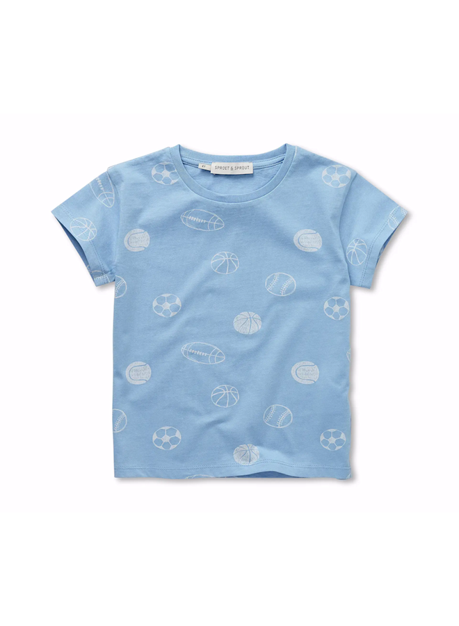 T-shirt Balls print Forever blue SS26