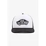 Classic patch curved bill trucker black/white