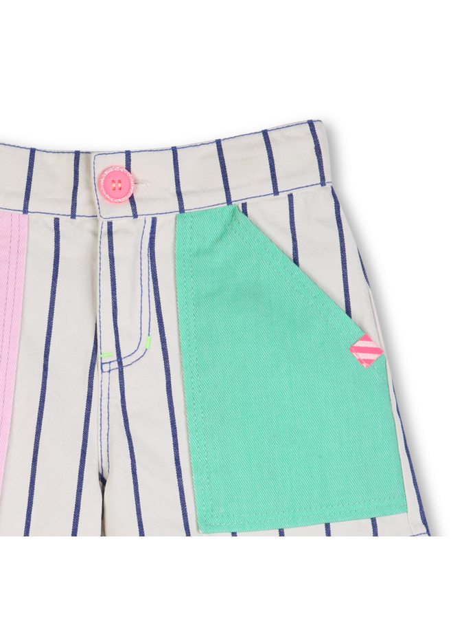 Short Wit blauw multi U22099 SS26