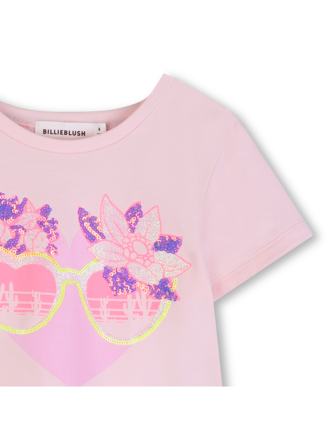 T-shirt Licht roze U21956 SS26