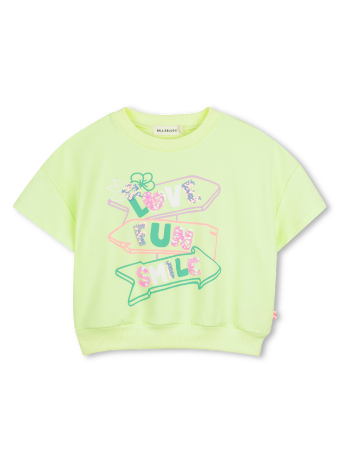 Sweater korte mouw citroen U21926 SS26