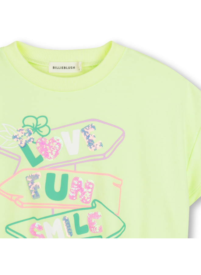 Sweater korte mouw citroen U21926 SS26