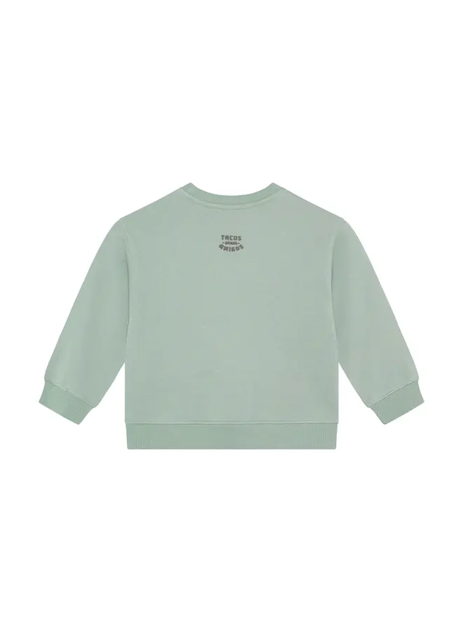 Oversized sweater Print Green milieu SS26