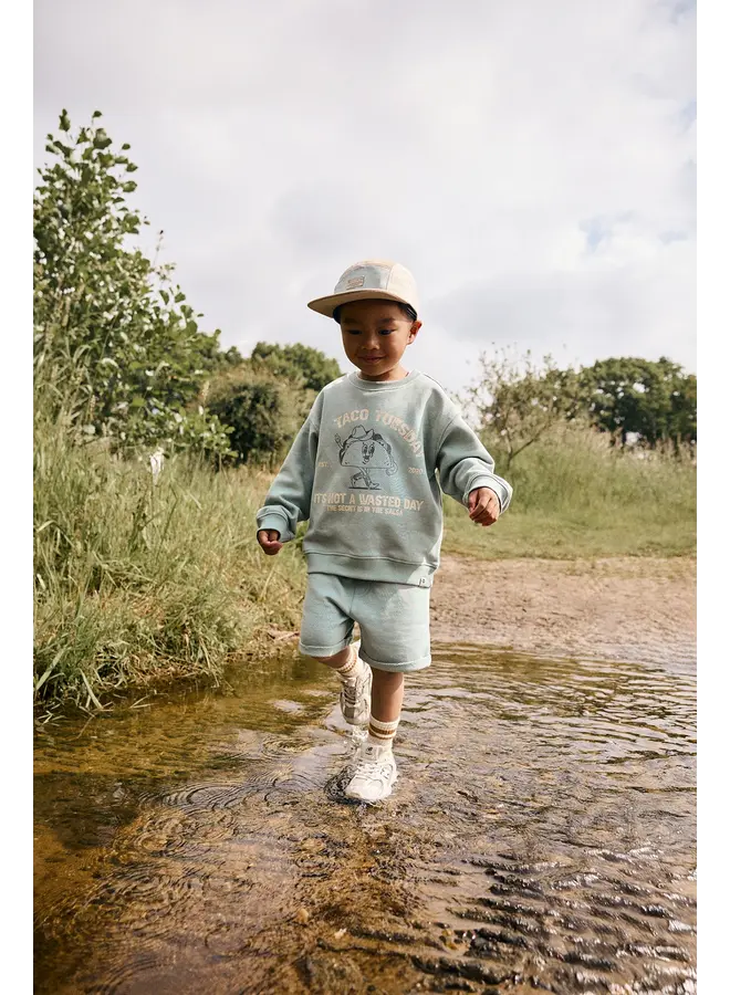 Oversized sweater Print Green milieu SS26