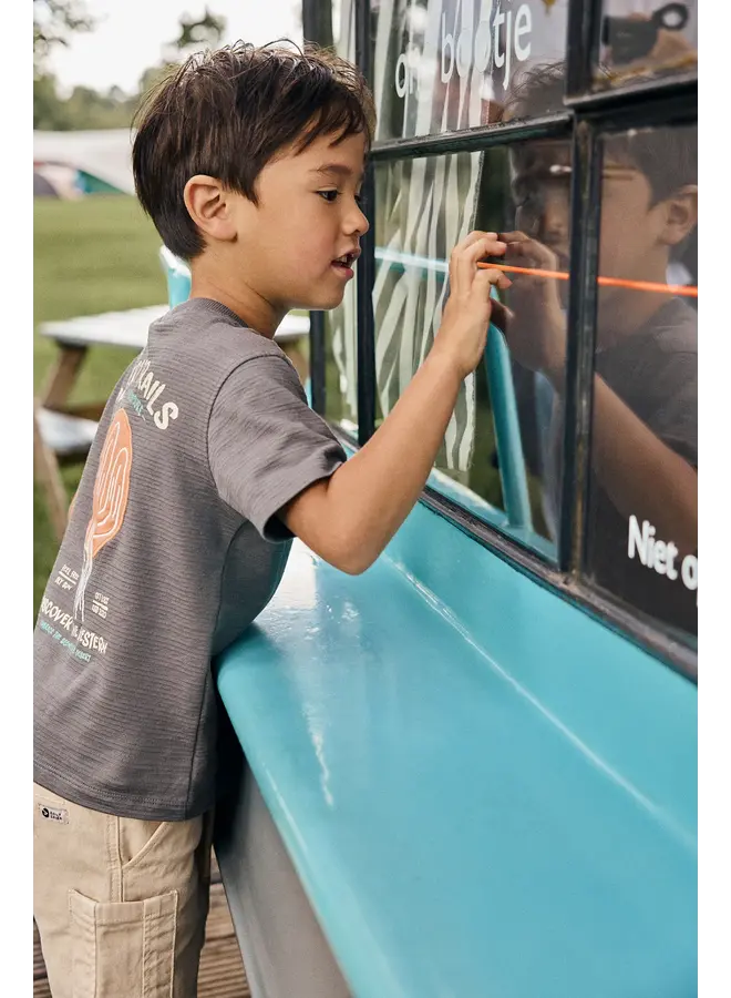 T-shirt Structure print Thunderstorm SS26