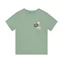 T-shirt Basic badge Green milieu SS26