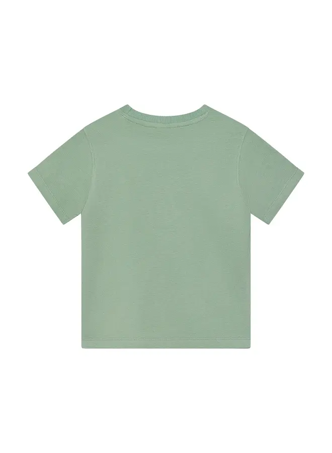 T-shirt Basic badge Green milieu SS26