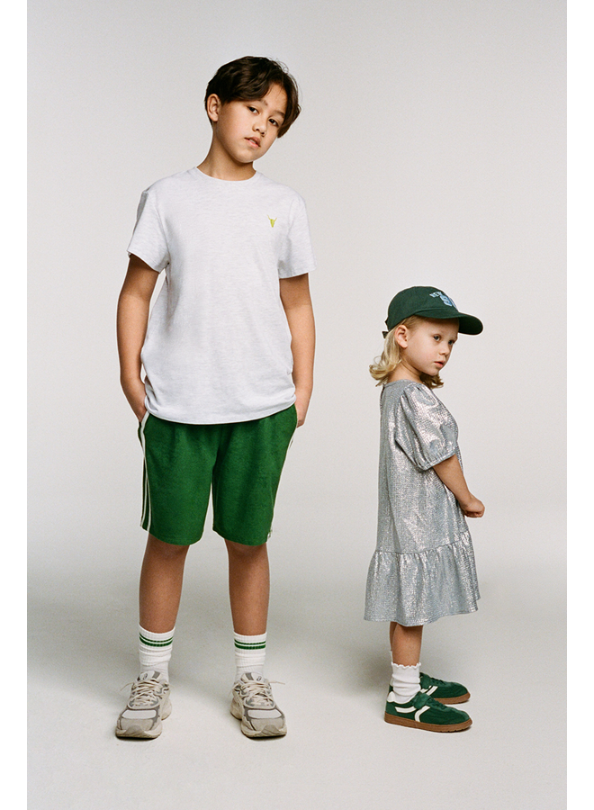 Kids knitted terry training shorts SS26