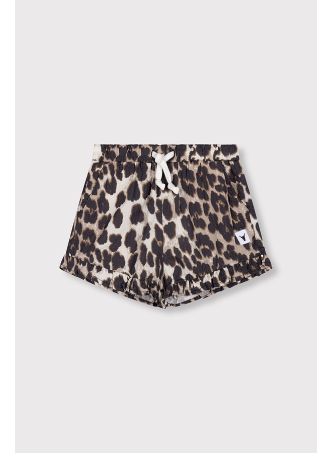 Kids woven animal short ruffles SS26