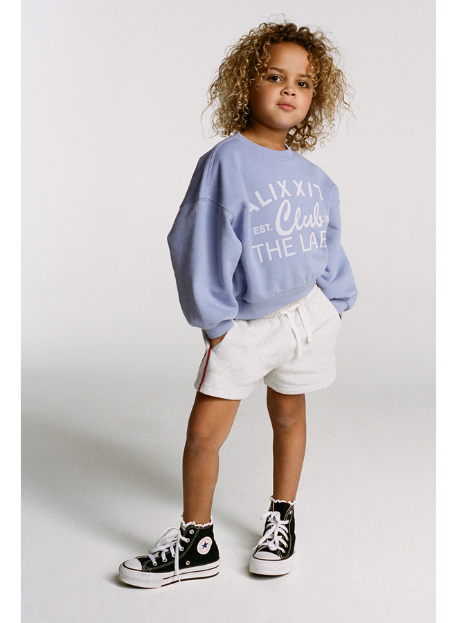 Kids knitted alix club print sweater SS26