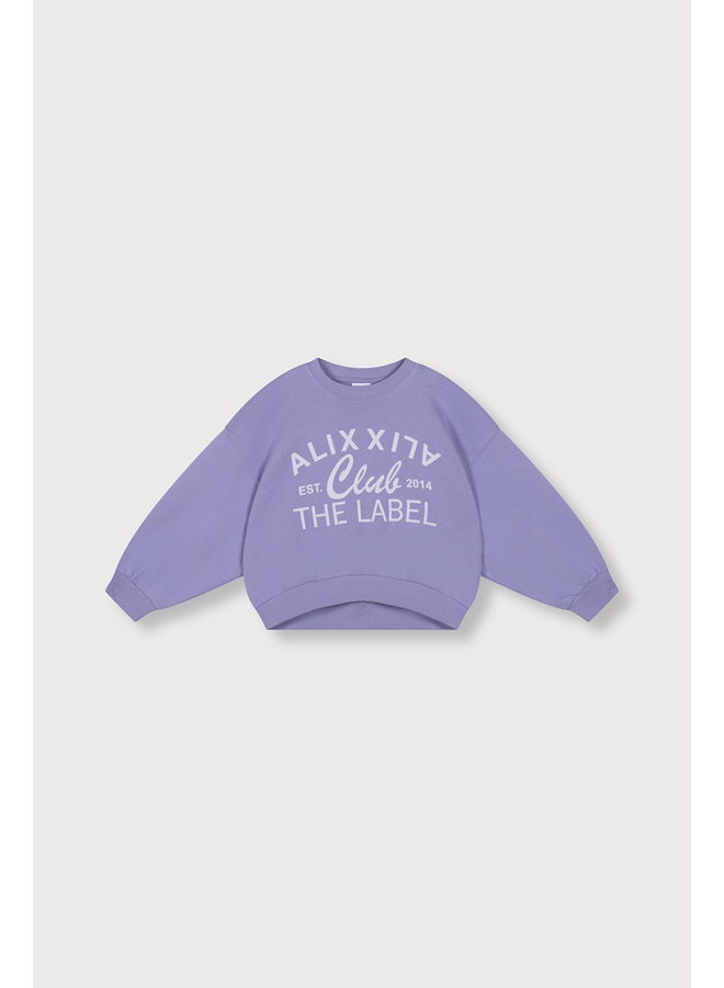 Kids knitted alix club print sweater SS26