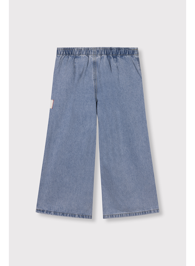 Kids woven wide leg flowy denim SS26