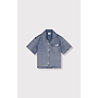 Kids woven short sleeve denim blouse SS26