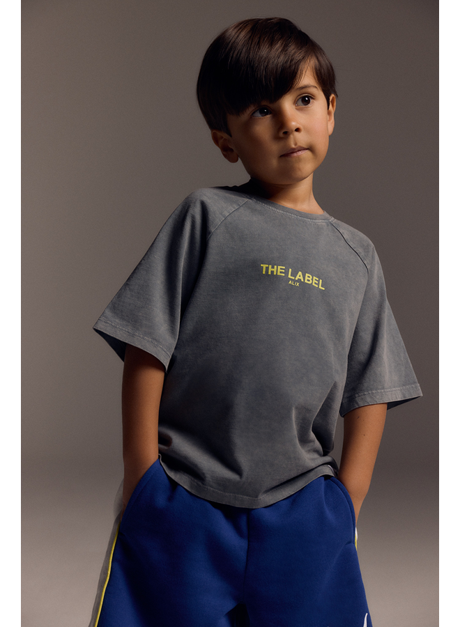 Kids knitted raglan logo shirt SS26