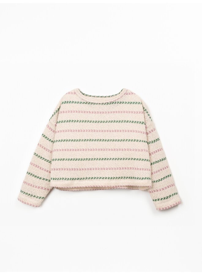 Striped jersey sweater R366P SS26