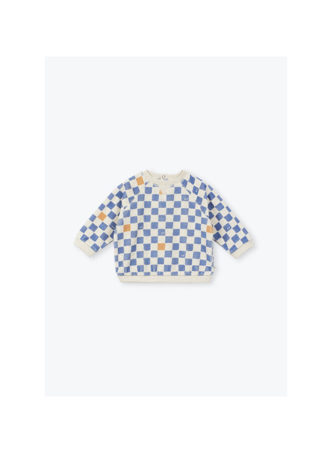 Sweater Baby Checkered blauw SS26
