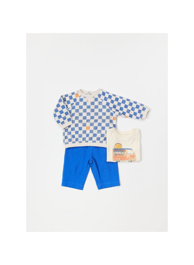 SweaterBaby Checkered blauw SS26