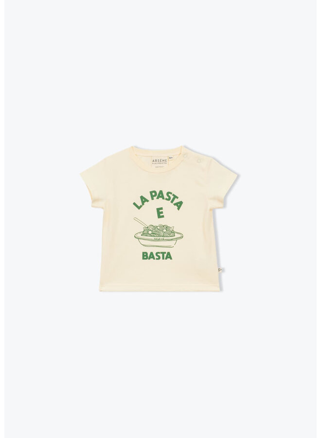 T-shirt Baby Pasta e basta Kaki SS26