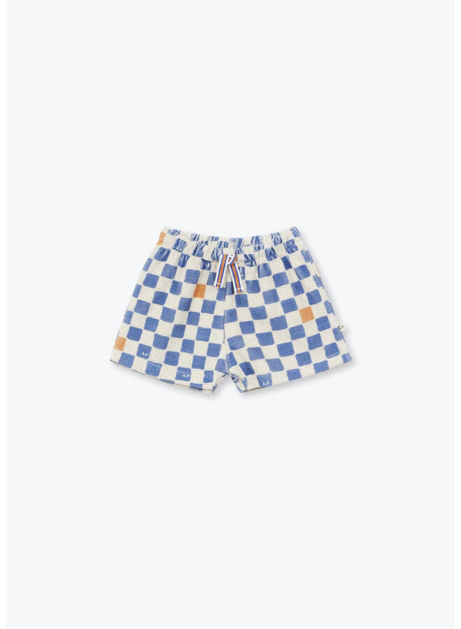 Short Baby Checkered blauw SS26