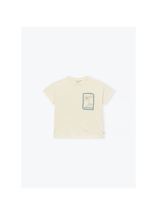 T-shirt Surf camp Ecru SS26